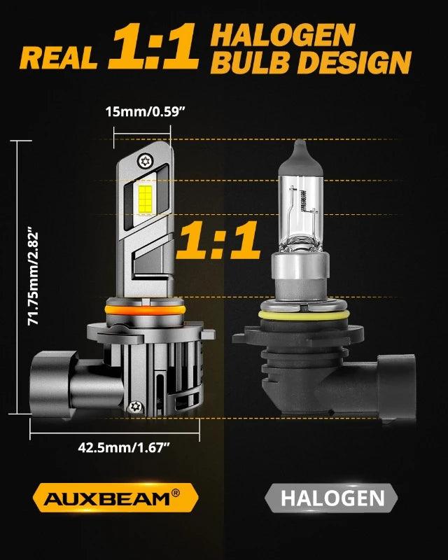 AUXBEAM 70W 20000LM 6500K LED Headlight Bulbs 9005/HB3 Cool White LED Lamp Bulbs Q25 Series (2pcs/set)