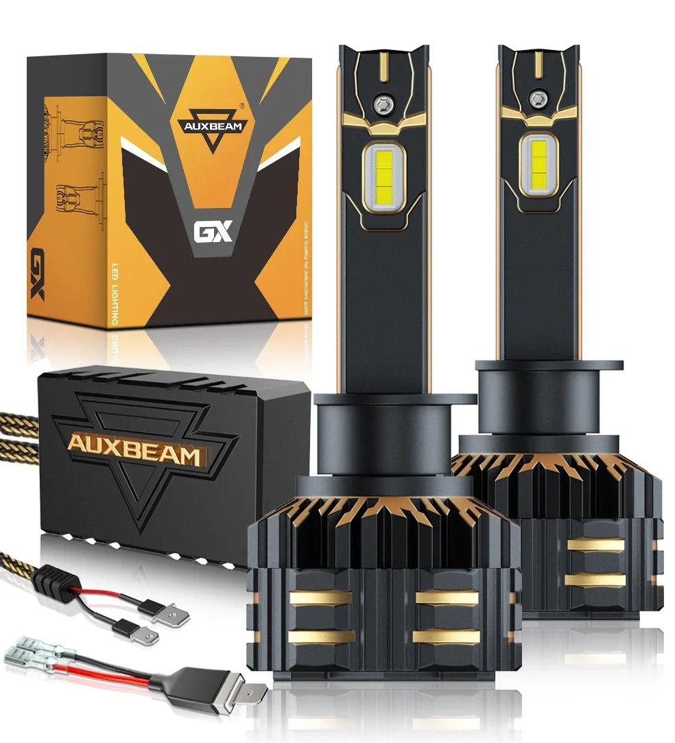 AUXBEAM 110W LED Headlight Bulbs H4 H7 H11 9005 9006 25000 LM Super Bright 6500K White Light Auto Headlamp Car Light GX Series