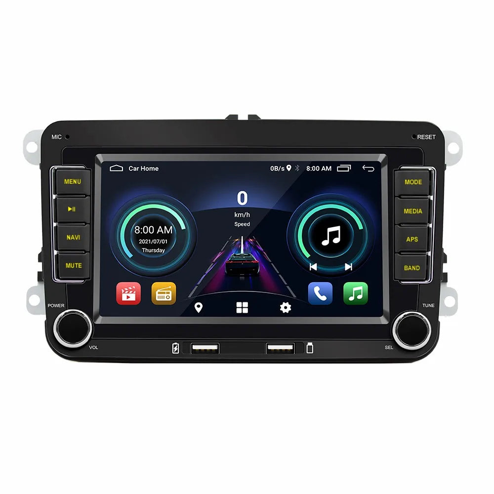 2 Din Car Radio Android11 Car Multimedia Player GPS WiFi Carplay For Volkswagen Skoda Octavia golf 5 6 touran passat polo Jetta