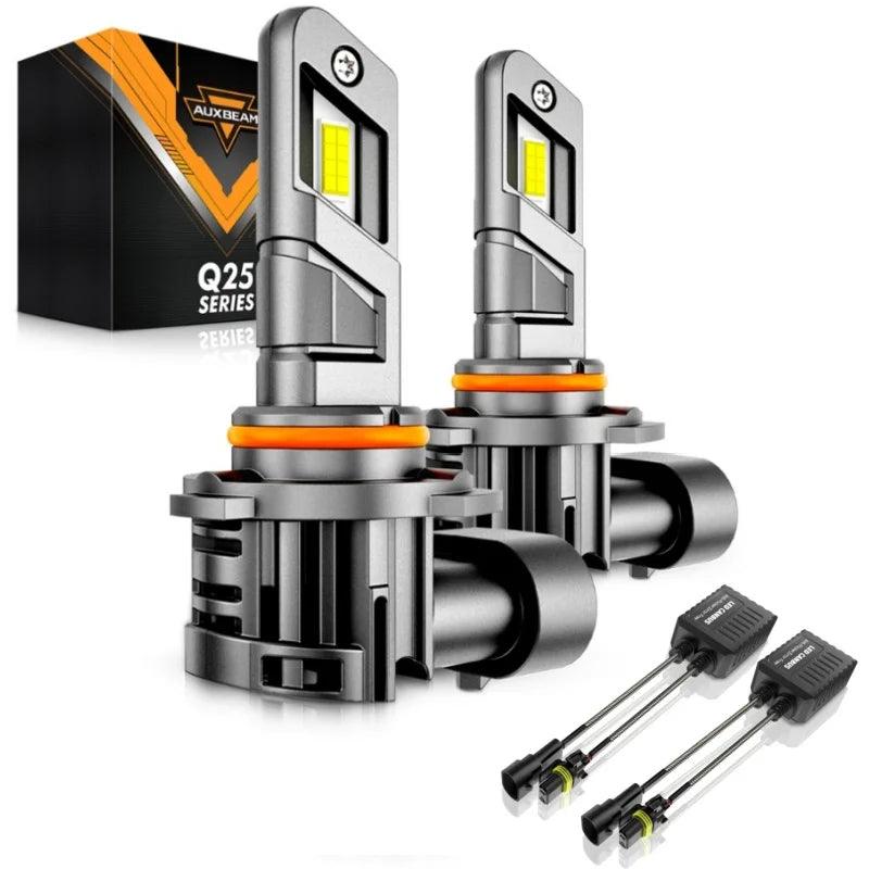 AUXBEAM 70W 20000LM 6500K LED Headlight Bulbs 9005/HB3 Cool White LED Lamp Bulbs Q25 Series (2pcs/set)