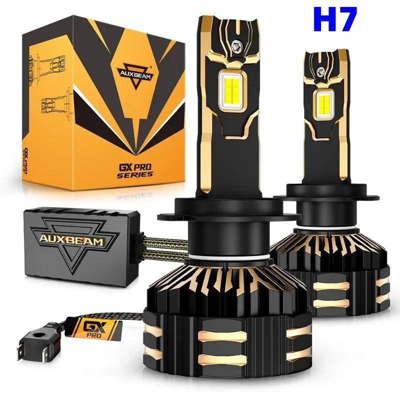 AUXBEAM 35000LM 190W Headlight Bulbs 9005 9006 9012 H4 H7 H11 6500K Cool White LED BULBS GX-PRO Series