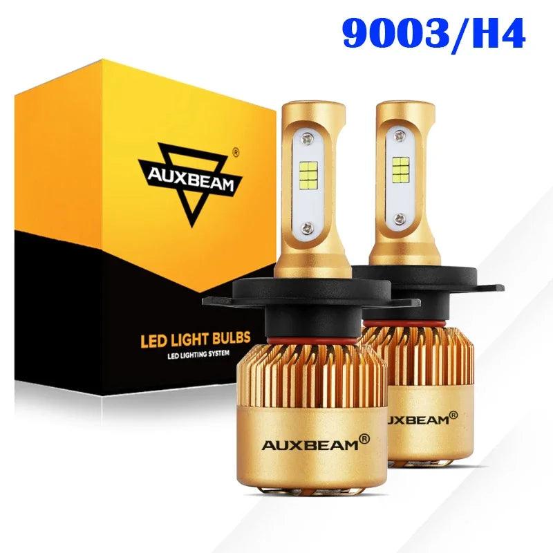 AUXBEAM 1pair 72W 8000LM CSP Car LED HeadLight Bulbs Fog Light 9003/H4/9007/9008/H13/H1/880/881