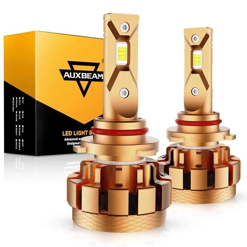 AUXBEAM 70W 6000K 6000LM LED Headlight Bulbs H4 H7 H11H13 9004 9005 9006 9007 9012 Series F-16 plus