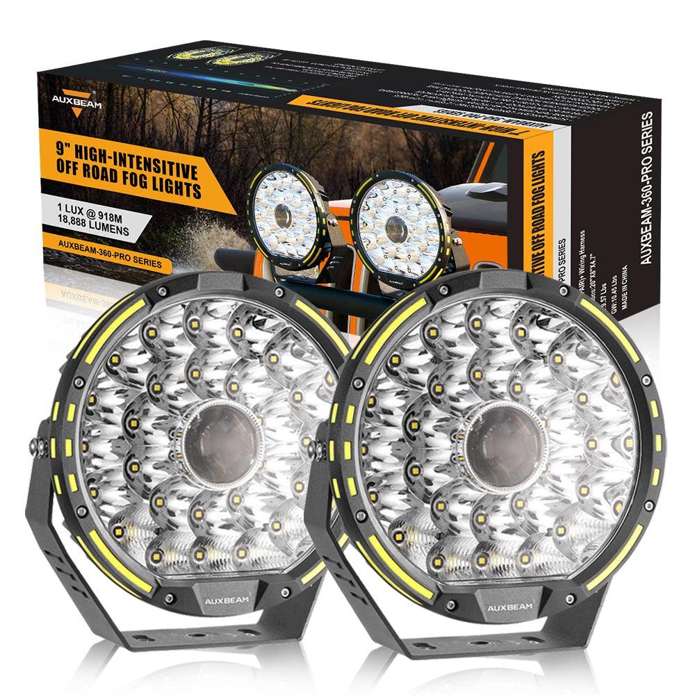 Serie 360-PRO | Luces de conducción LED campo a través de 9 pulgadas 270W 37776LM