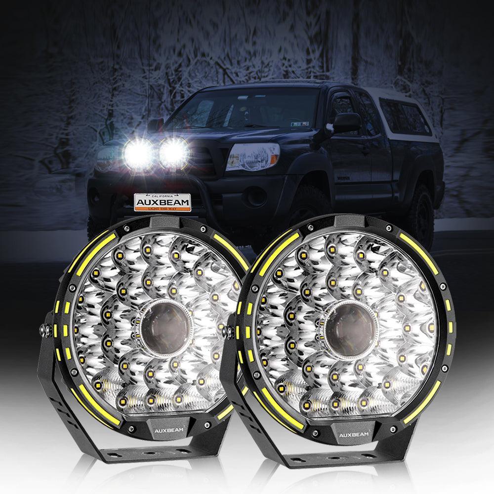 (2 unids/set) 9 PULGADAS 270W 37776LM 360-PRO Series Luces de conducción LED con lentes personalizadas+cubiertas ámbar/negras (opcionales) para Toyota Tacoma 2016 2017 2018 2019 2020 2021