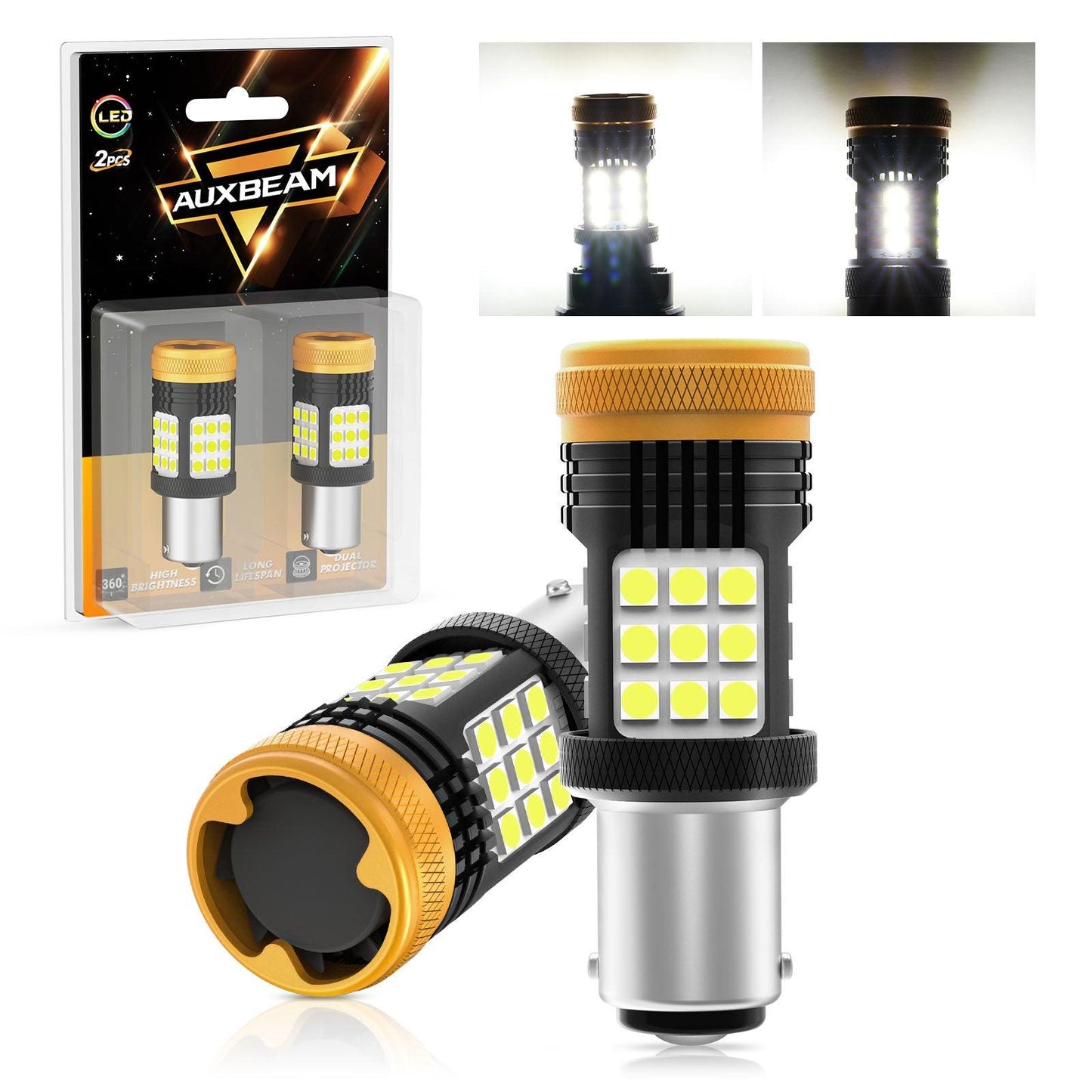 (2pcs/set) π1157 BAY15D 1156 BA15S BAU15S White Amber Red Canbus Error Free No Hyper Flash LED Turn Signal DRL Brake Light Tail Light Reversing Light Bulbs Fan Cooling