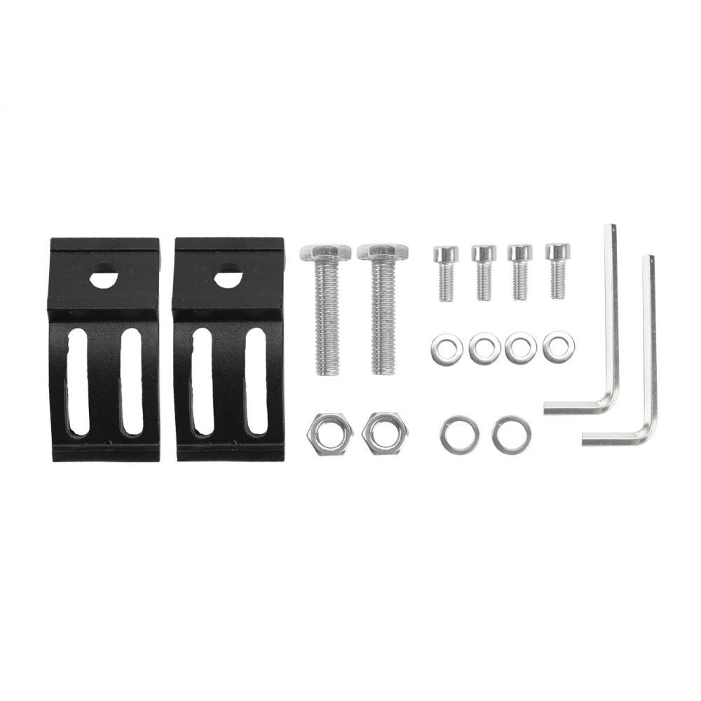 (2 unids/set) Base de barra de luz LED soporte de montaje deslizante Universal