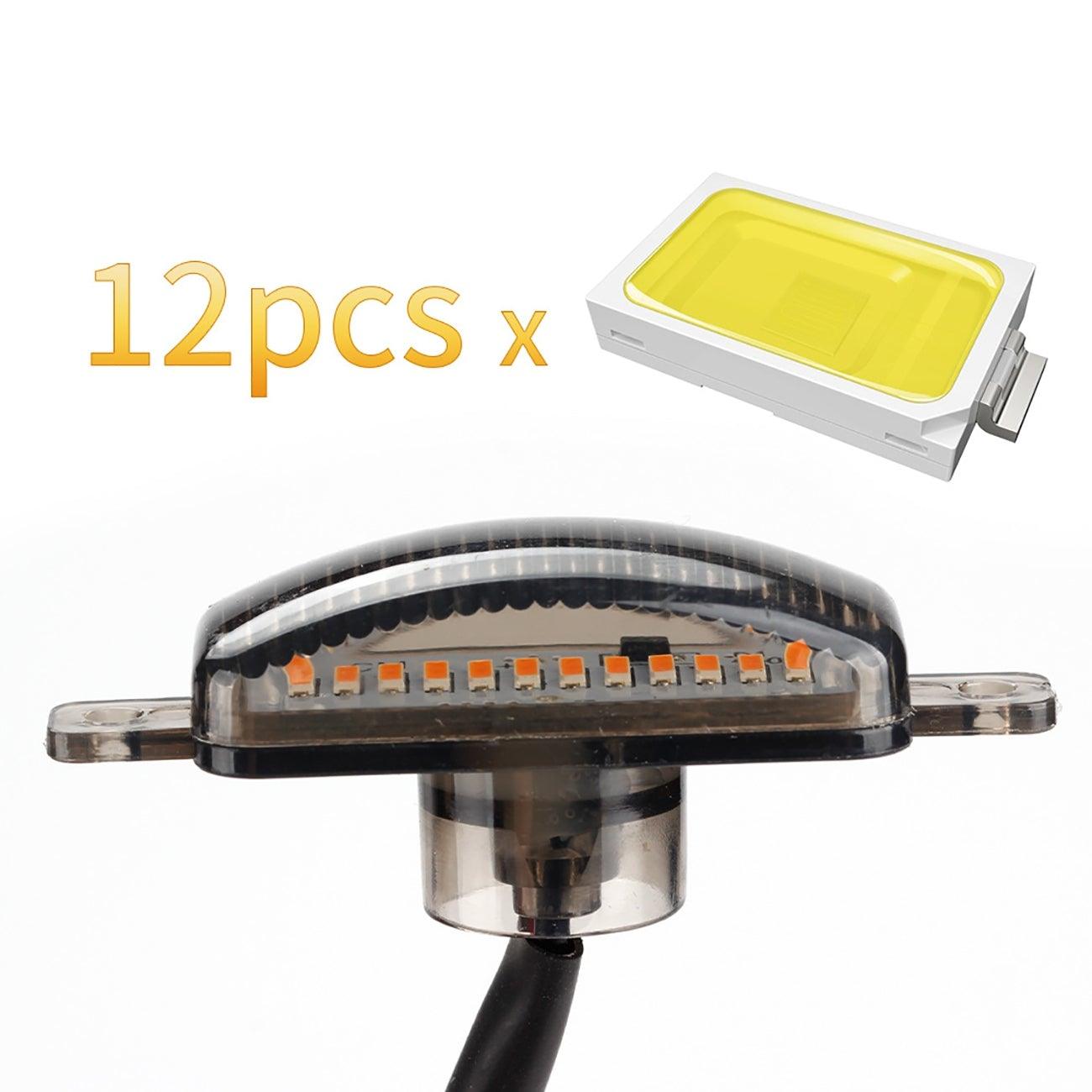 (4pcs/set) LED Front Hood Grille Lights Raptor Style Amber Light Fit for Pickup Truck Off-Road SUV (Amber Shell/ Smoked Shell)