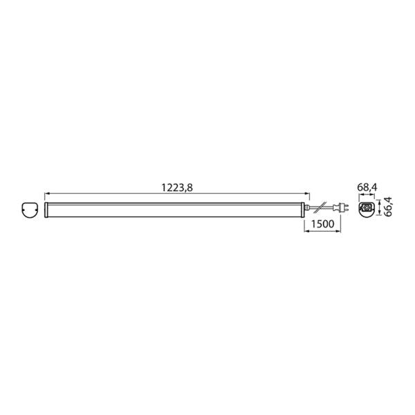 Universal lamp Airam Tube II 1200 28W - 4000K / 2800 lm / 122 cm - SPEED LIGHT