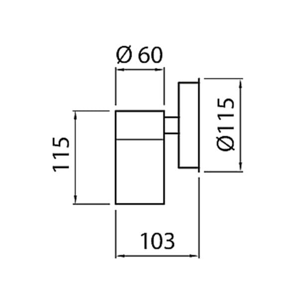 Wall lamp Airam Alppila 1S, GU10 - SPEED LIGHT