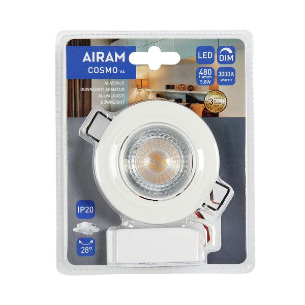 Spotlight Airam Cosmo Tilt 5.8W, 480 lm, Dimmable - SPEED LIGHT