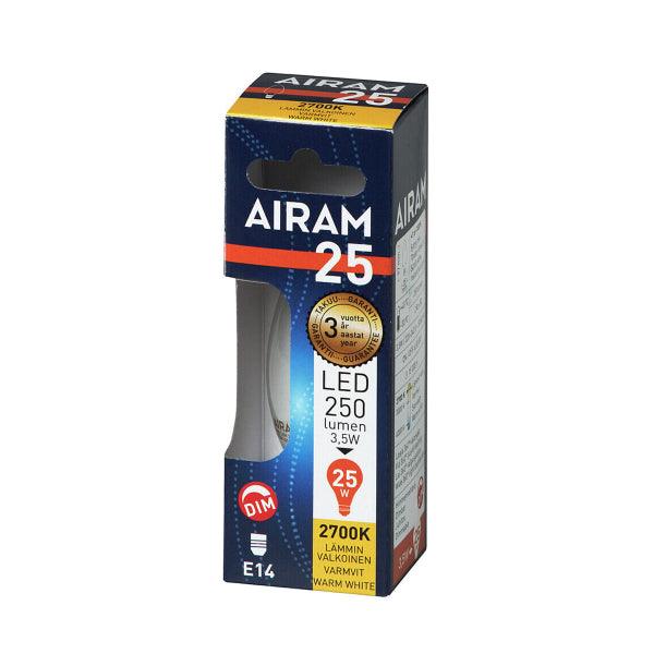 LED lamp Airam E14 Candle Filament - 2700K / 3.5 W / Dimmable - SPEED LIGHT