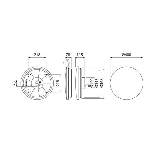 Plafond Airam Gaia Slim Round 22W, 1600 lm - SPEED LIGHT