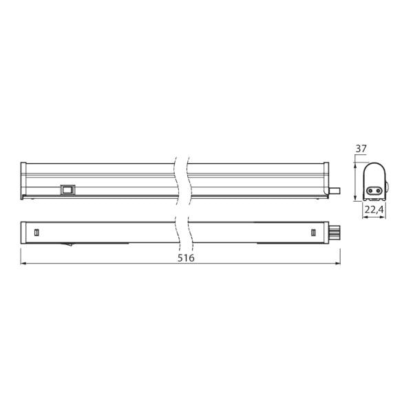 Universal lamp Airam Jatkos 516, 700 lm - SPEED LIGHT