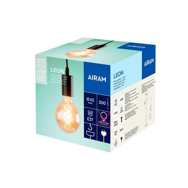 Pendant light Airam Leon, E27 - SPEED LIGHT