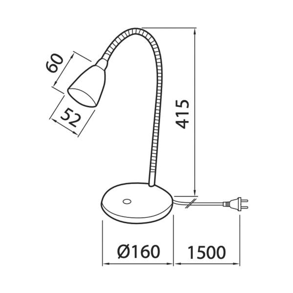 Table lamp Airam Stella Desk, 280 lm - SPEED LIGHT