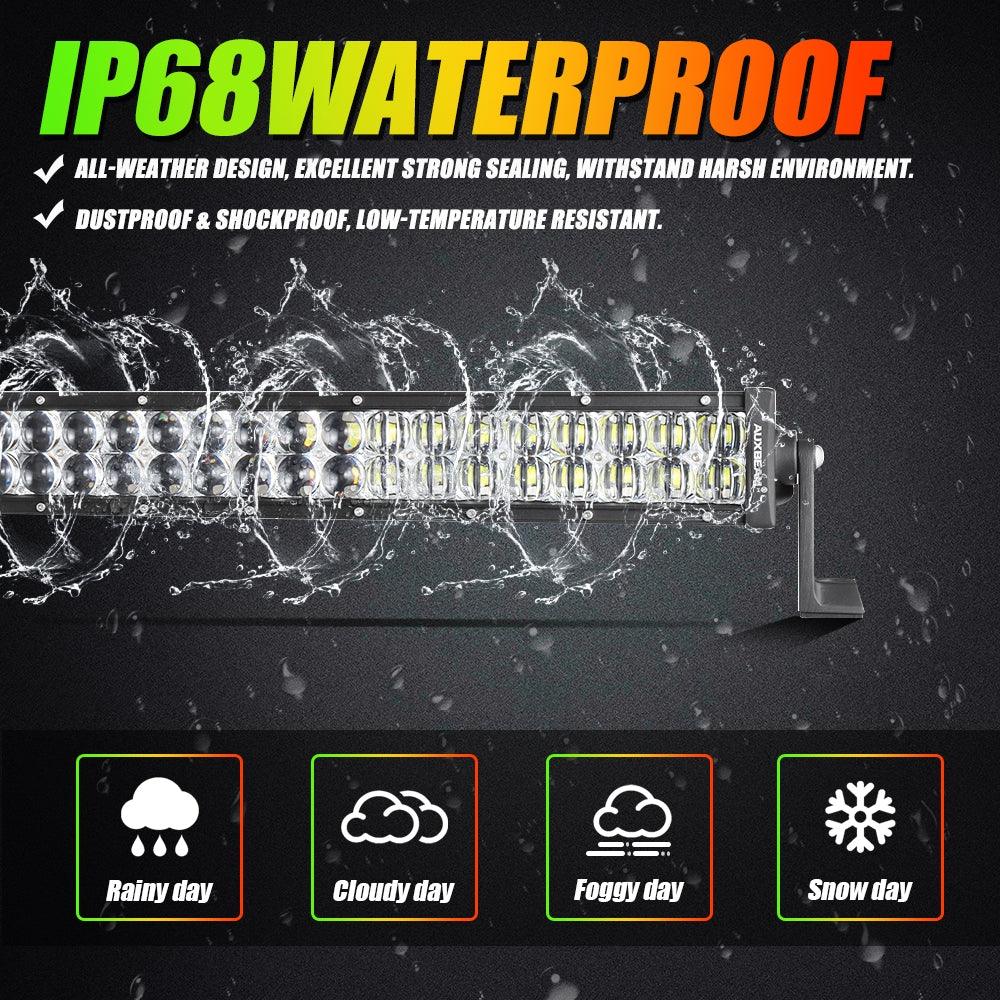 V-PRO Series 22 Inch RGBW Color Changing Double Row Off Road Led Light Bar
