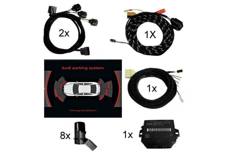 Complete set APS+ plus (optical display) front & rear for Audi A4 8K - SPEED LIGHT