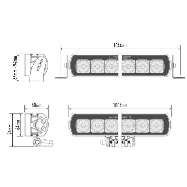 Led bar Lazer T24 Evolution - Straight / 100 cm / 264W - SPEED LIGHT