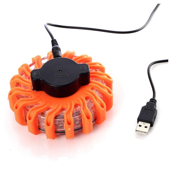 Rechargeable LED light puck Pureflare, 16 LEDs, Orange - SPEED LIGHT