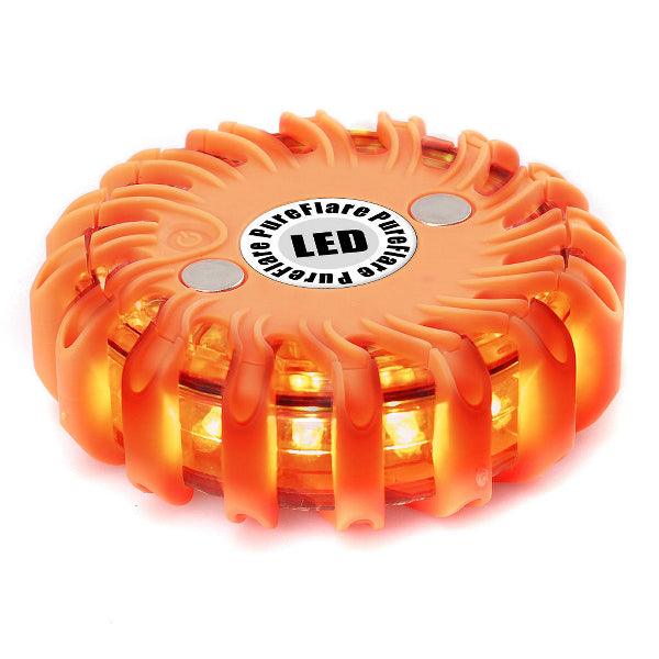 Rechargeable LED light puck Pureflare, 16 LEDs, Orange - SPEED LIGHT
