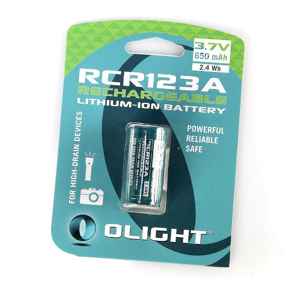 RCR123A Li-ion battery Olight, 650 mAh - SPEED LIGHT