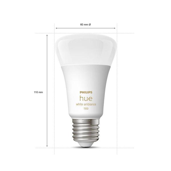 Starter kit Philips Hue White Ambience, E27, 2200-6500K, 3 pcs + Bridge + Switch - SPEED LIGHT