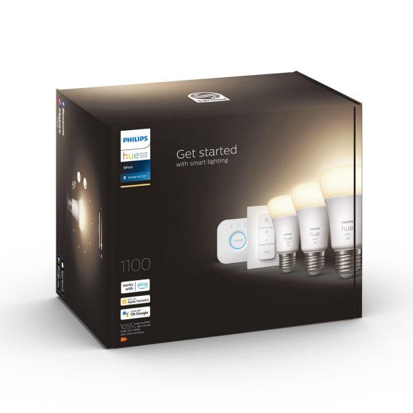 Starter kit Philips Hue White, E27, 2700K, 3 pcs + Bridge + Switch - SPEED LIGHT