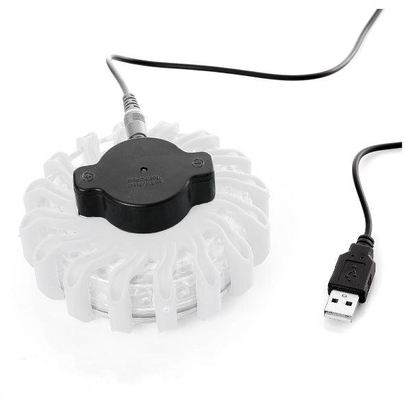 Rechargeable LED light puck Pureflare, 16 LEDs, White - SPEED LIGHT