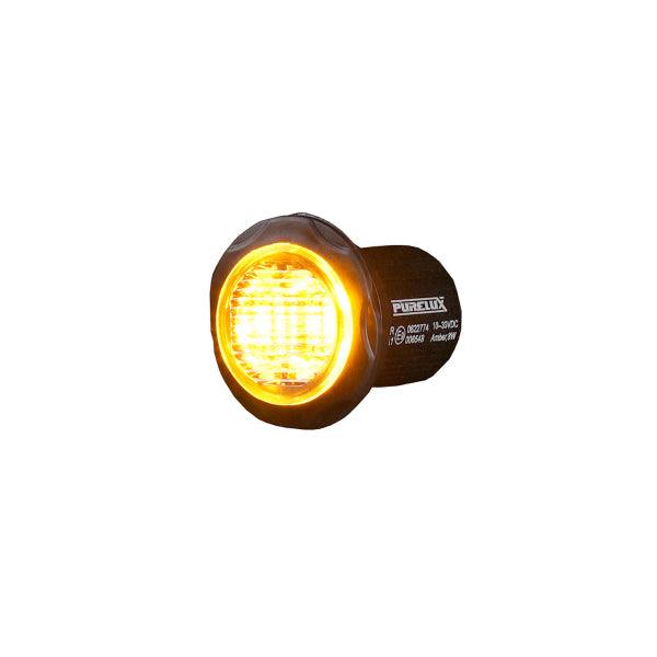 Warning light Purelux Strobe Round - 8W / 36 mm / 12V/24V - SPEED LIGHT
