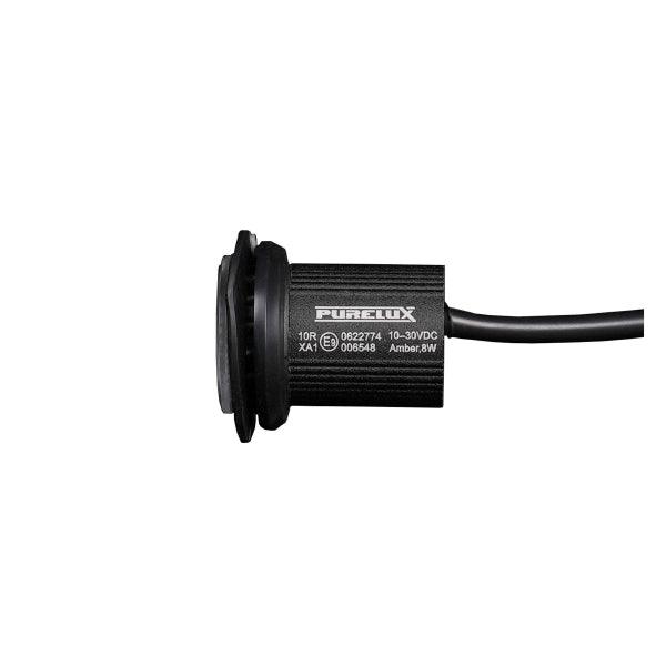 Warning light Purelux Strobe Round - 8W / 36 mm / 12V/24V - SPEED LIGHT