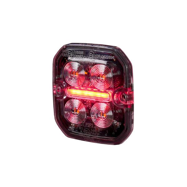 Warning light Purelux Strobe Ultra Slim Square - 8W / White/Red - SPEED LIGHT