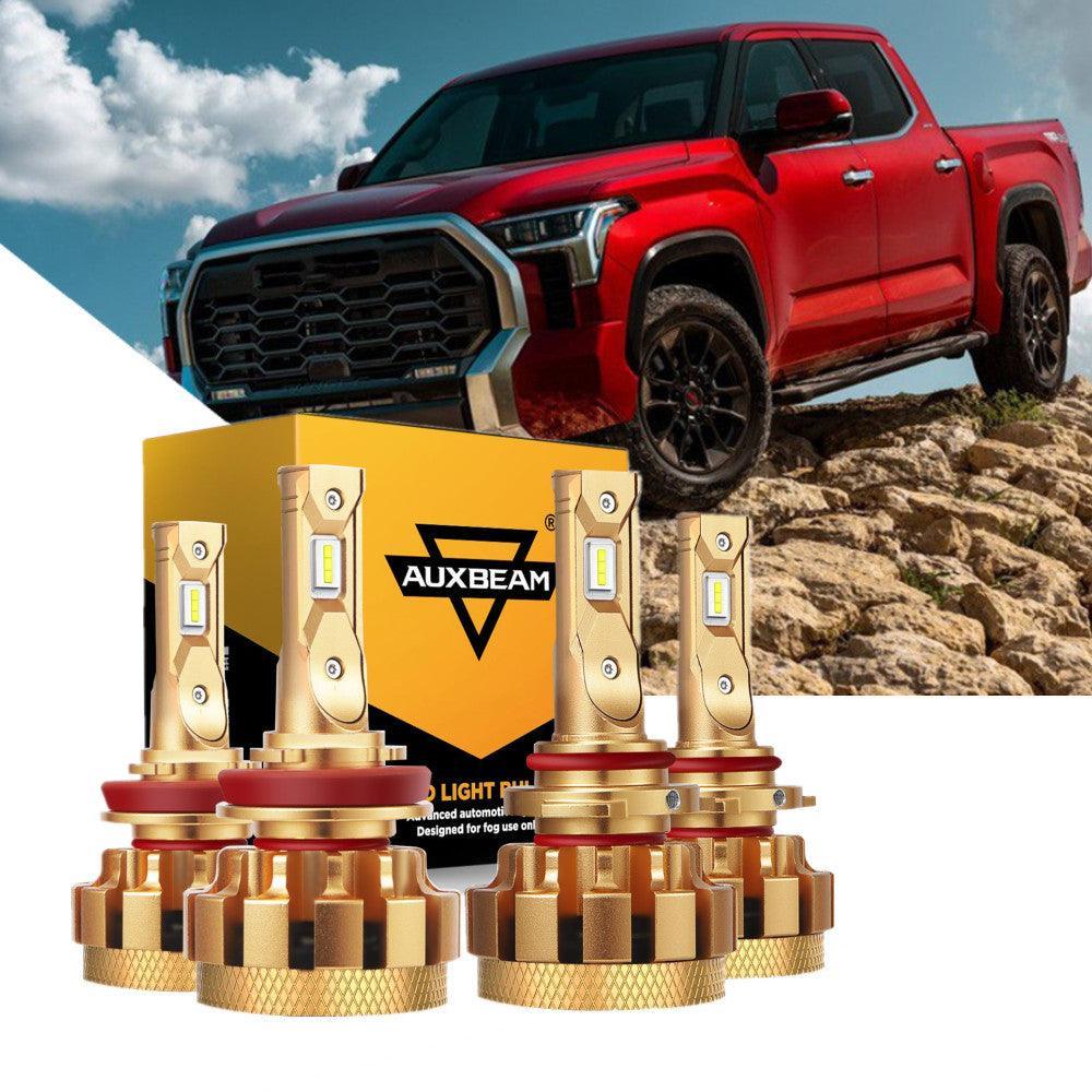 Para Toyota Tundra F-16 Plus Series 2007-2013 Canbus incorporado grado automotriz 14000LM bombillas LED paquete de haz alto y bajo