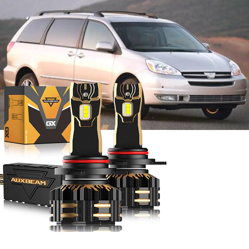 For 2004-2005 Toyota Sienna 9005 D2S LED Headlight Bulbs Bundle 