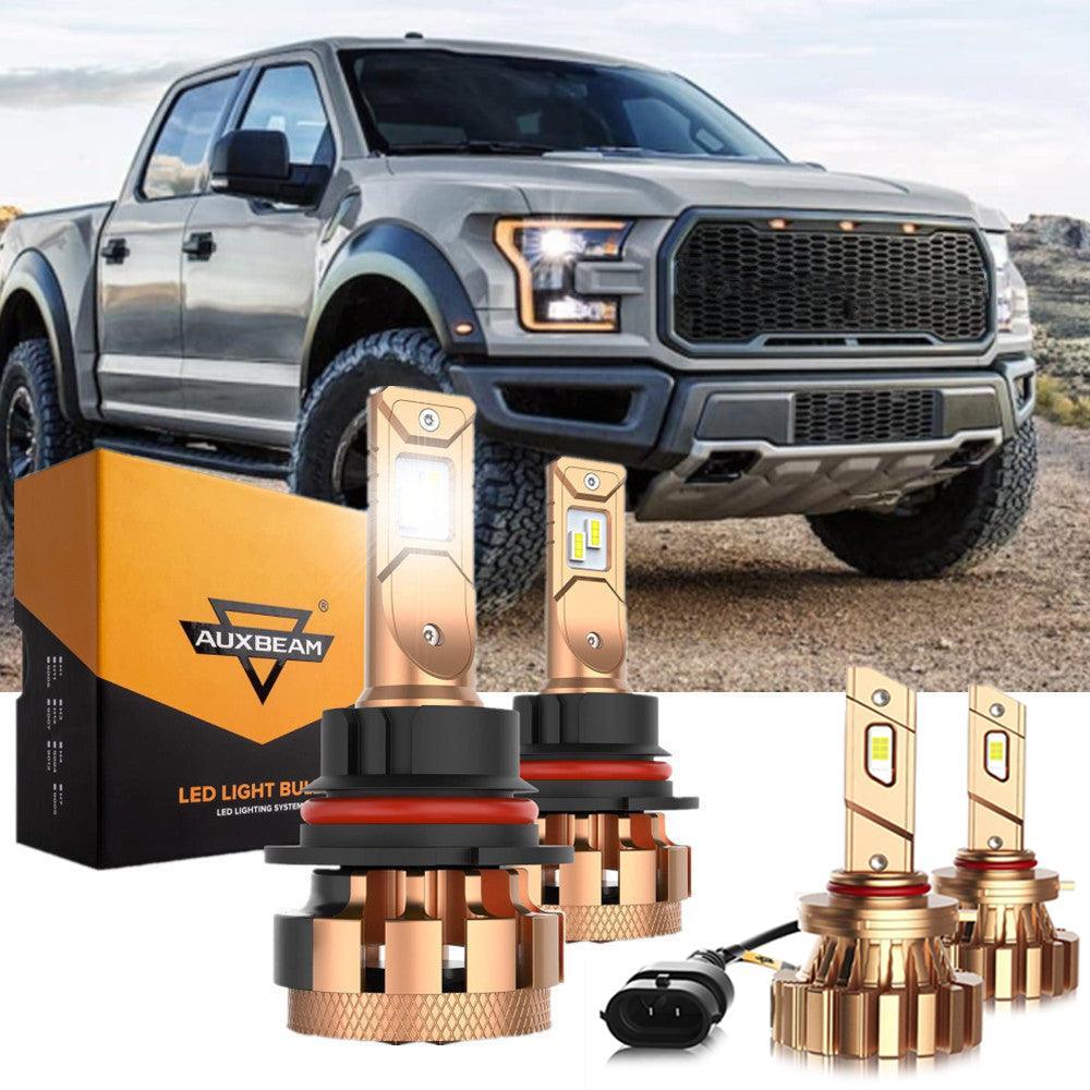 For 2004 Ford F150 Heritage F-16 Plus Series 9007 Built-in Canbus Automotive Grade 14000LM LED Light Bulbs High Low Beam Bundle