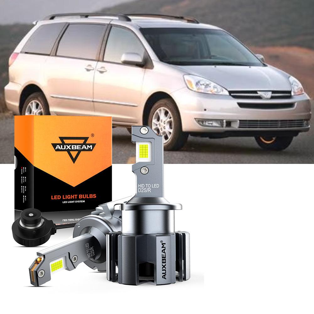 For 2004-2005 Toyota Sienna 9005 D2S LED Headlight Bulbs Bundle 