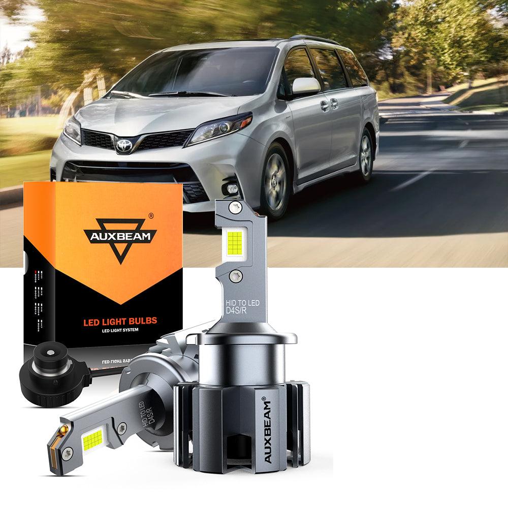 For 2020 Toyota Sienna 9005 D4S LED Headlight Bulbs Bundle 