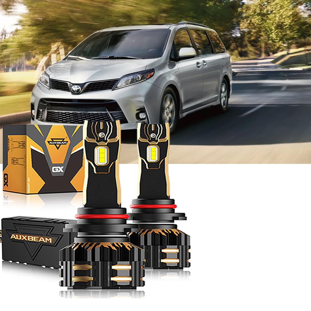 For 2020 Toyota Sienna 9005 D4S LED Headlight Bulbs Bundle 