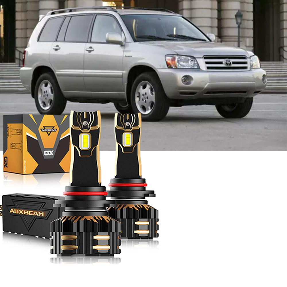 Paquete de bombillas LED para faros delanteros Toyota Highlander 9005 9006 2004-2007