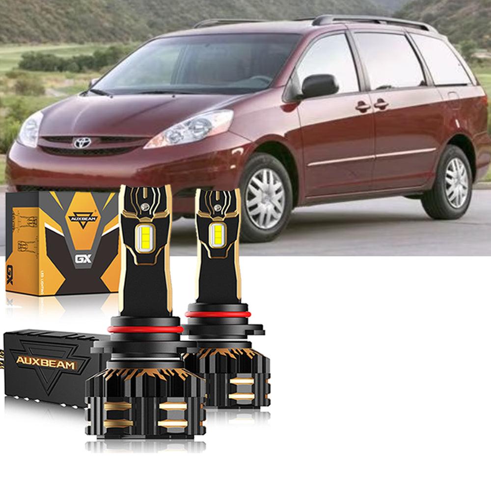 For 2006-2010 Toyota Sienna 9005 9006 LED Headlight Bulbs Bundle 