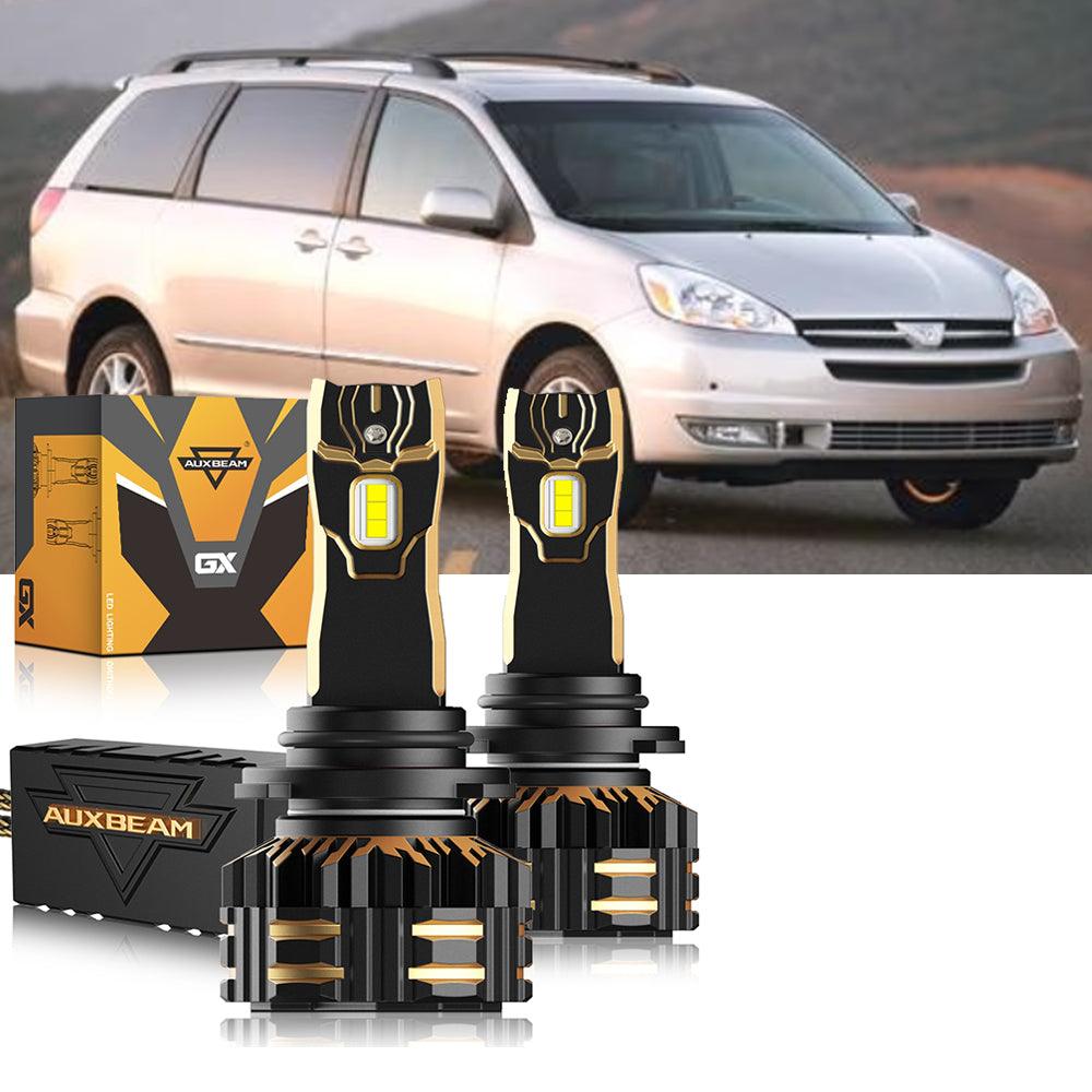 For 2004-2005 Toyota Sienna 9005 9006 LED Headlight Bulbs Bundle 