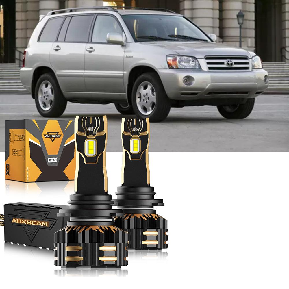 Paquete de bombillas LED para faros delanteros Toyota Highlander 9005 9006 2004-2007