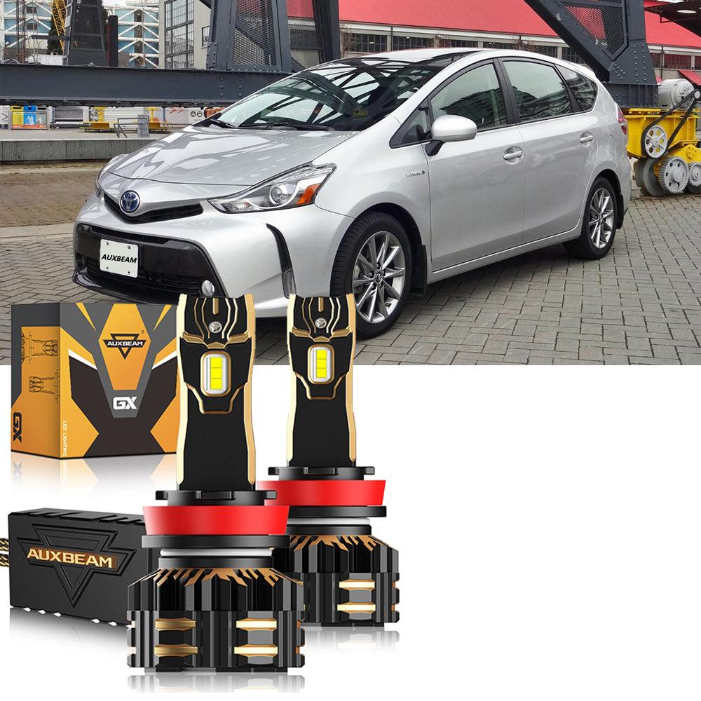 For 2012-2018 Toyota Prius V 9005 H11 LED Headlight Bulbs Bundle 
