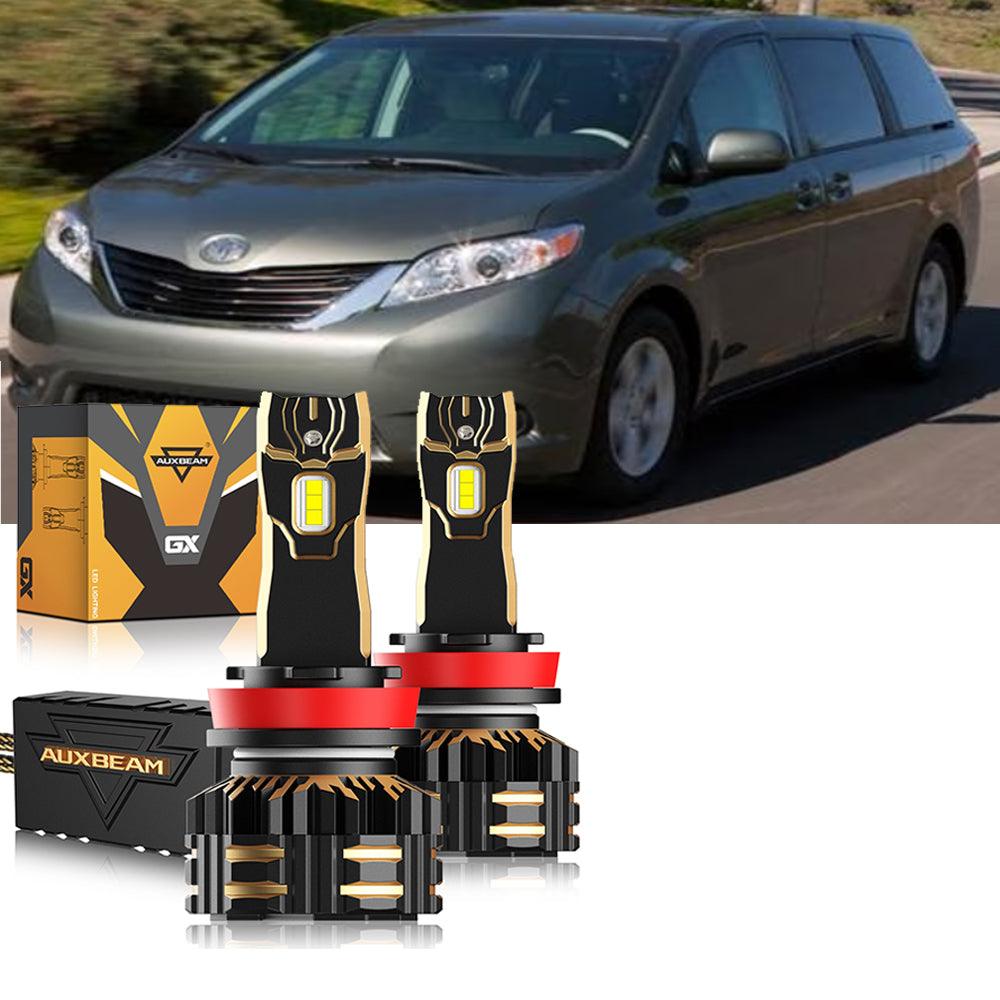 For 2011-2019 Toyota Sienna 9005 H11 LED Headlight Bulbs Bundle 