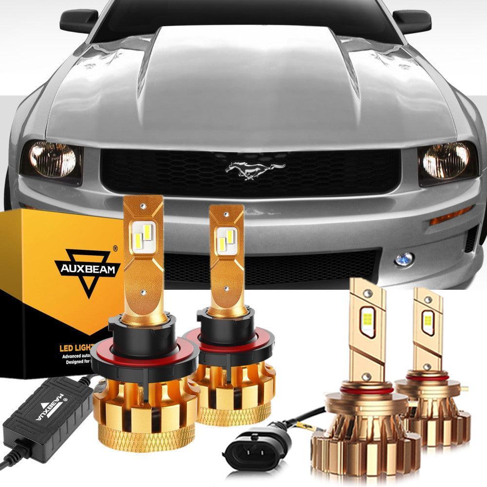 Para Ford Mustang(GT) F-16 Plus Series 2005-2006 Canbus incorporado grado automotriz 14000LM bombillas LED paquete de haz alto y bajo