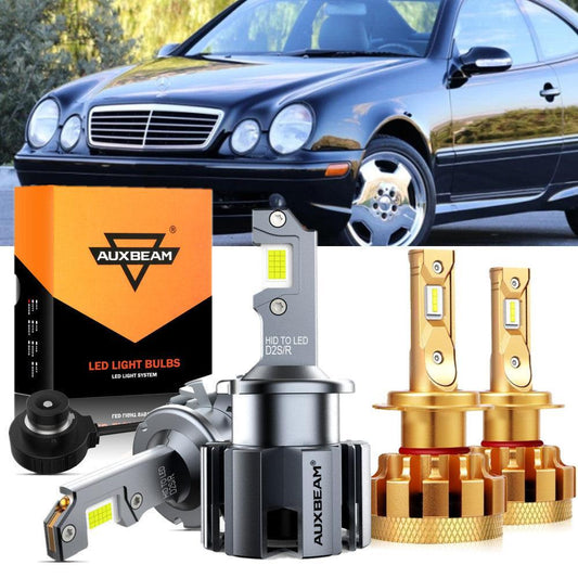 Para Mercedes-Benz CLK55 AMG 2001-2006 con faros HID, bombillas LED, haz alto y bajo