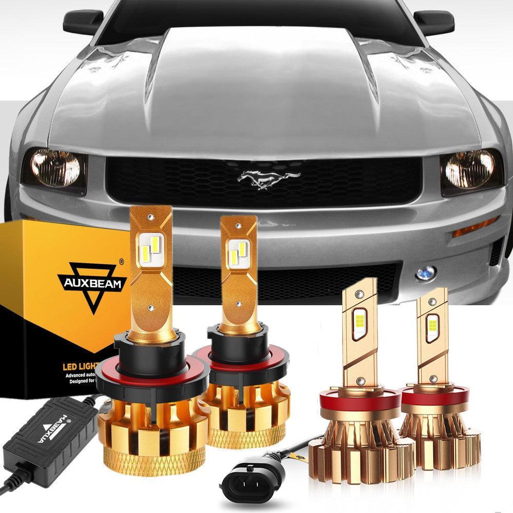 Para Ford Mustang (Base) F-16 Plus Series 2005-2006 Canbus integrado grado automotriz 14000LM bombillas LED paquete de haz alto y bajo