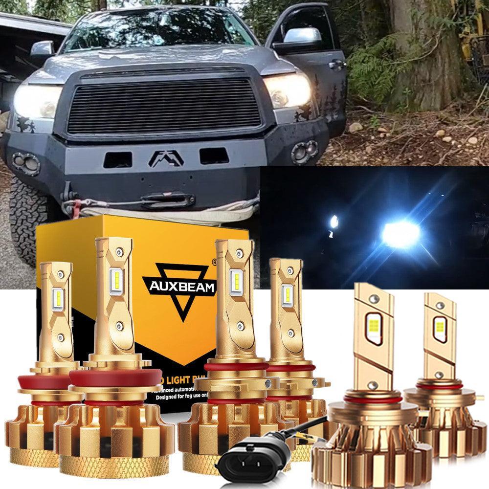 Para Toyota Tundra F-16 Plus Series 2010 Canbus incorporado grado automotriz 14000LM bombillas LED paquete de haz alto y bajo