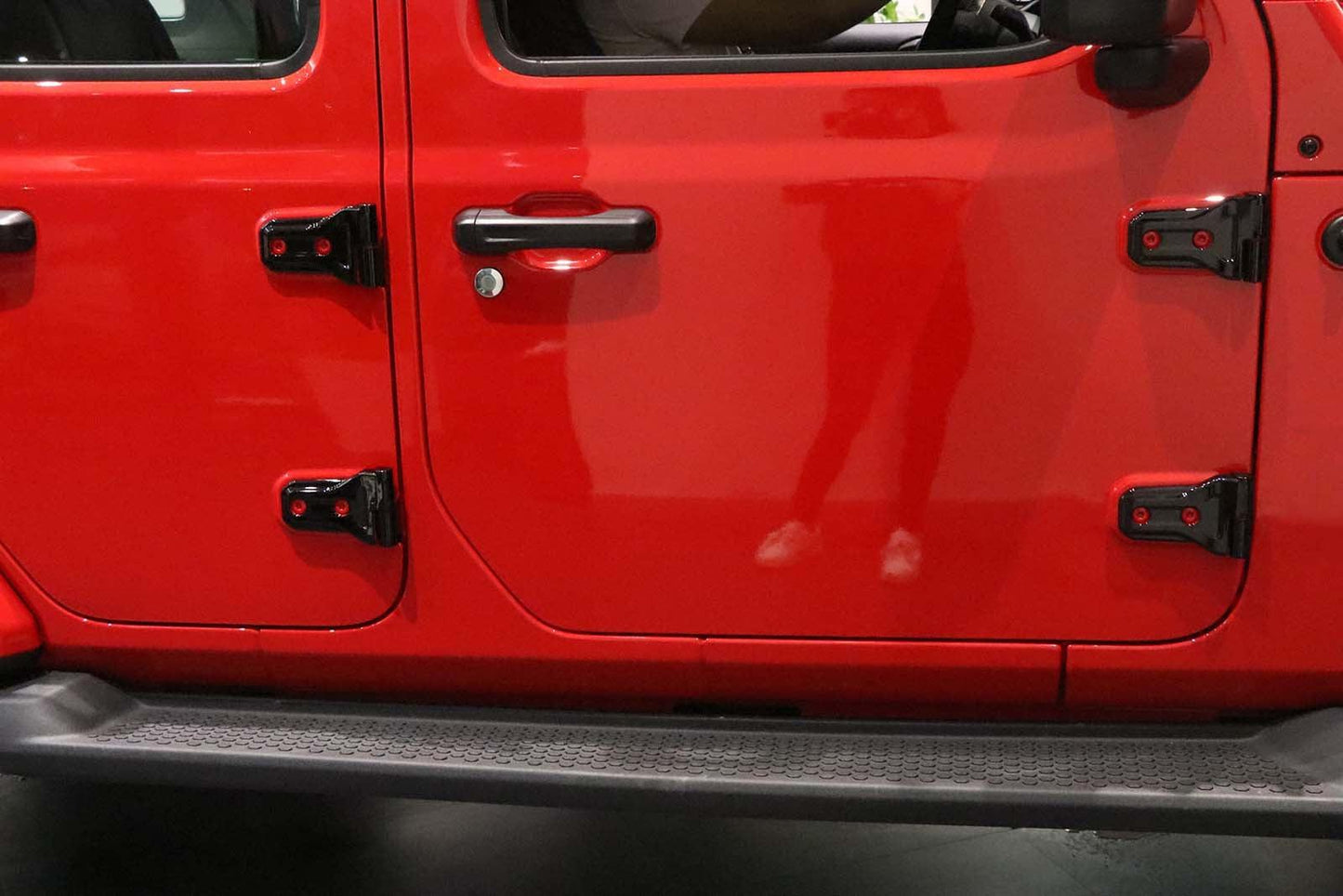 (8pcs/set) Door Hinge Shell for Jeep Wrangler JL 2018-2022 (Black/ Red/ Silver)