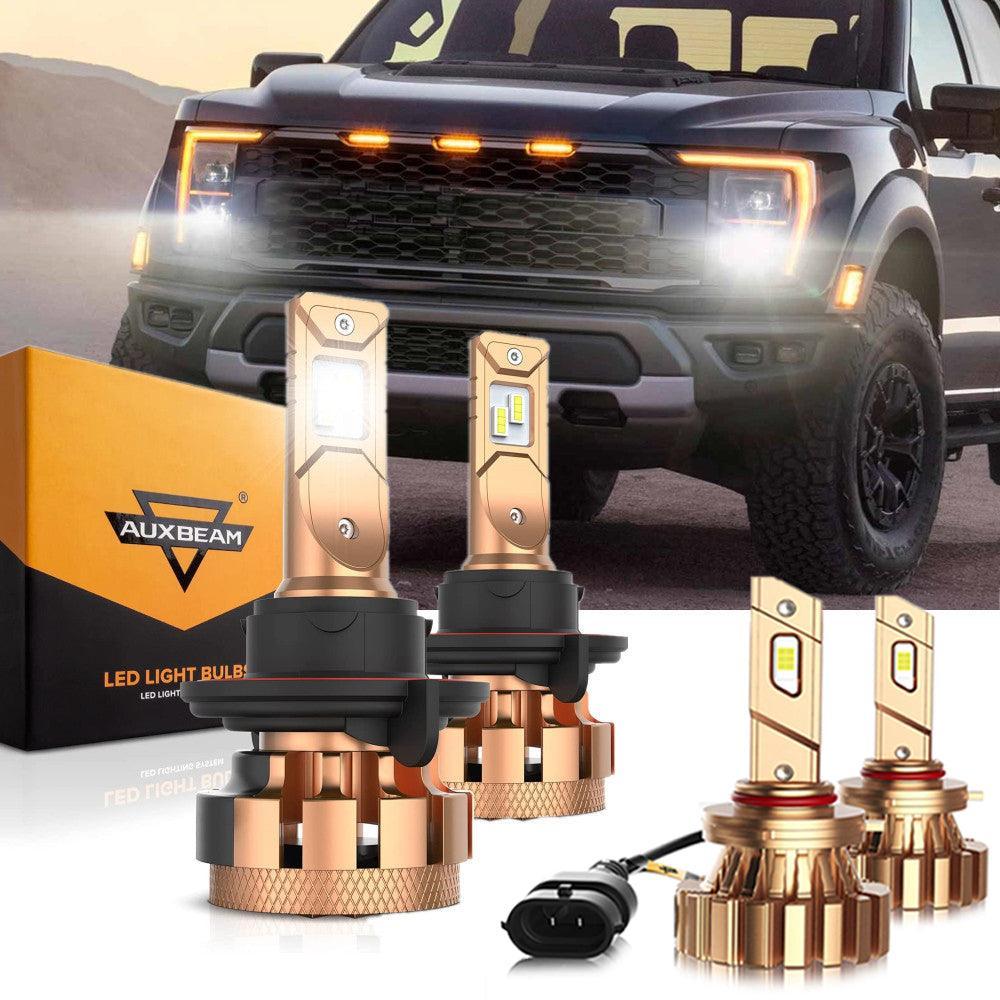 Para FORD F150 F250 F350 F-16 Plus Series H13 Canbus incorporado grado automotriz 14000LM bombillas LED paquete de haz alto y bajo